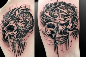 Sword in brain tattoo idea