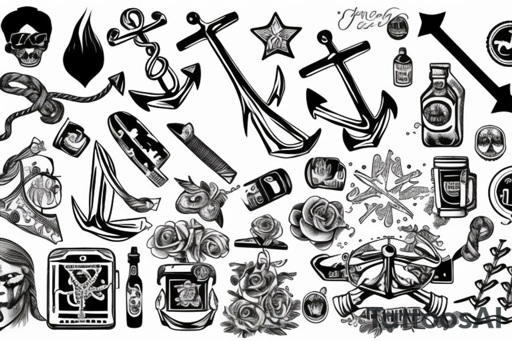 anchor tattoo idea