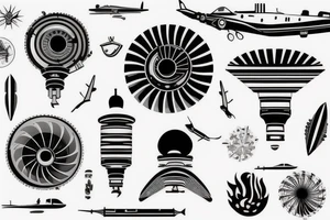 jet engine tattoo idea