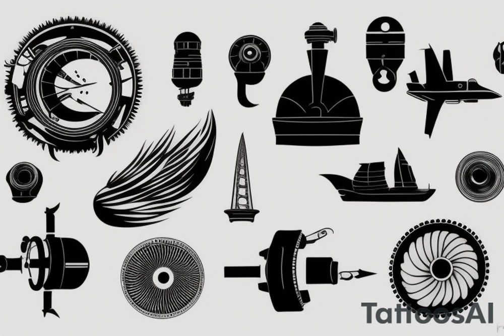 jet engine tattoo idea