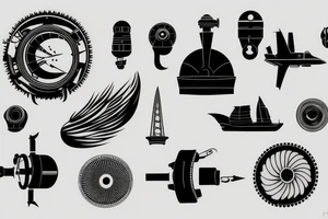 jet engine tattoo idea