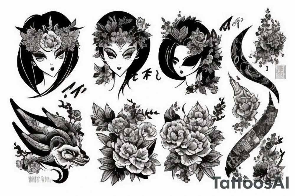 Маски, мифы, tattoo idea