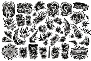 set fire to tattoo idea