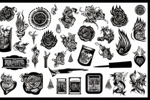 set fire to tattoo idea