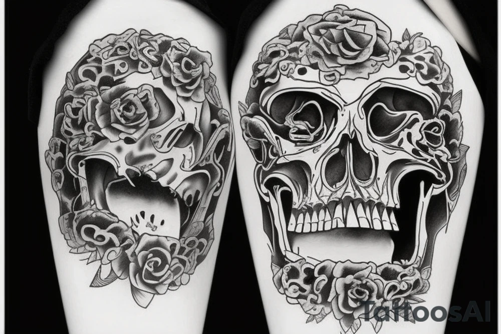 inscription Dead is near tattoo idea