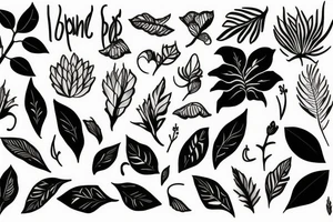plants tattoo idea
