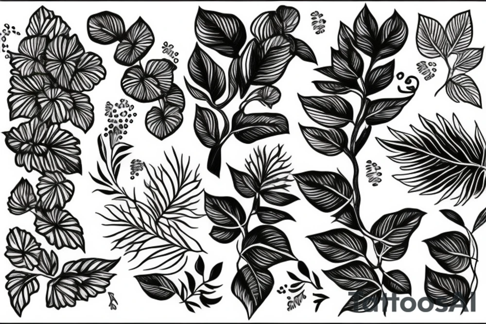 plants tattoo idea