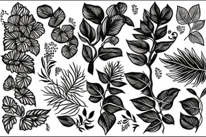 plants tattoo idea