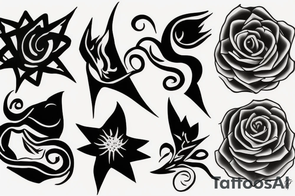 Black matter tattoo idea