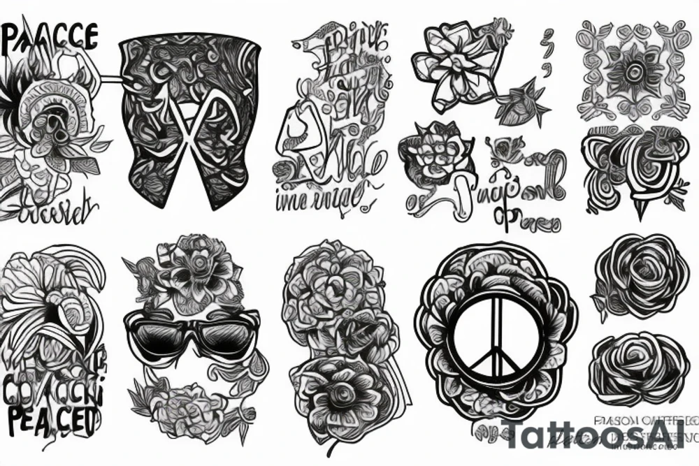 Peacd tattoo idea