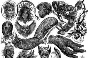 knight tattoo idea