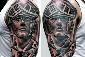 Spartak gladiator on arm tattoo idea