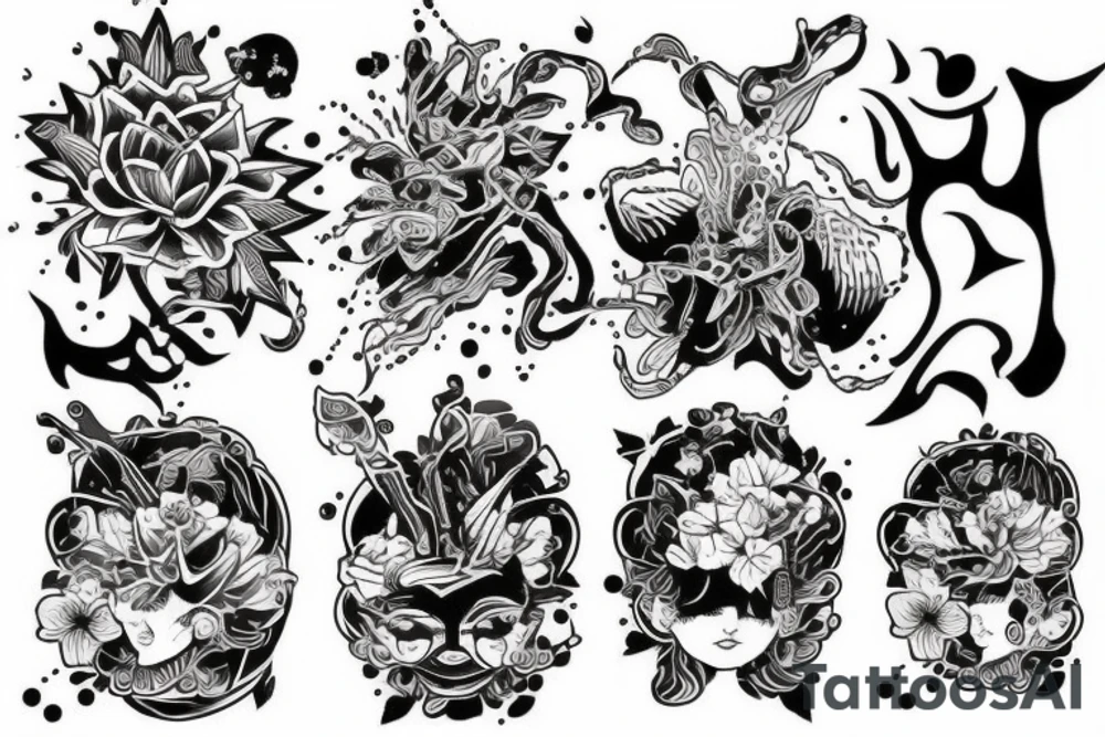 инь янь tattoo idea
