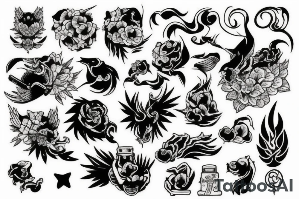 инь янь tattoo idea