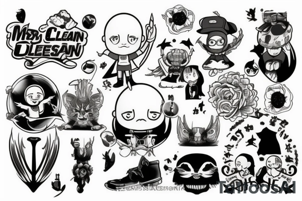 Mr clean tattoo idea