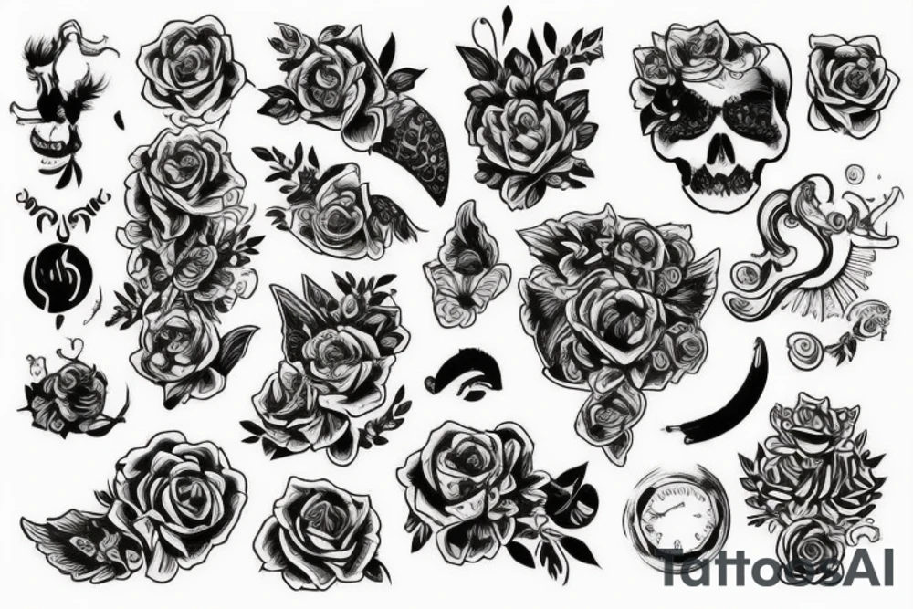 Нарисуй ворону используя буквы В О Р О Н А tattoo idea