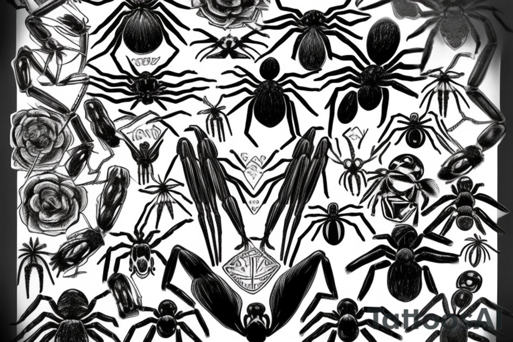 Big spider tattoo idea