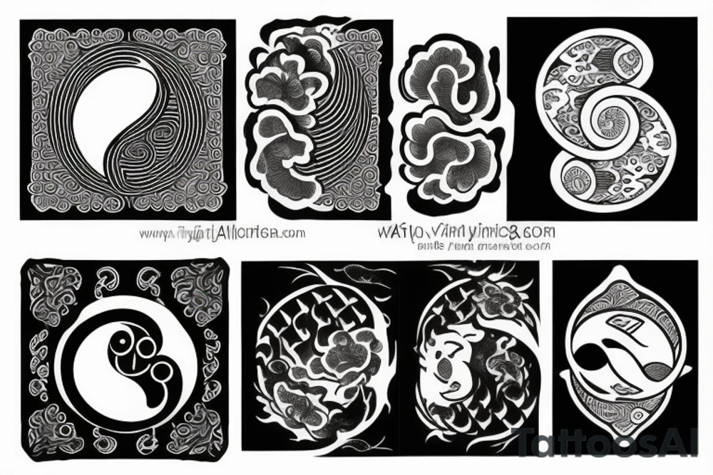 Yin yang tattoo idea