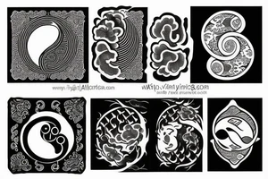 Yin yang tattoo idea