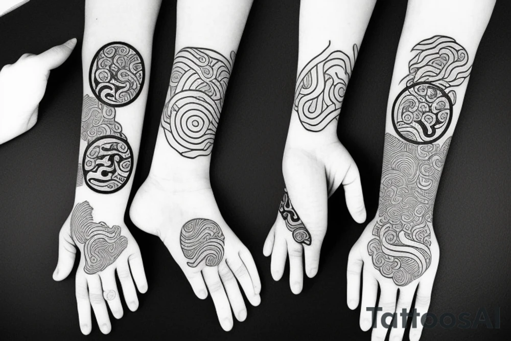 Yin yang tattoo idea