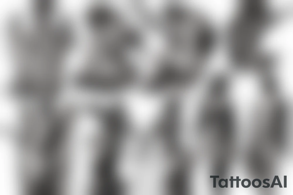 anthic greek sculpture tattoo idea