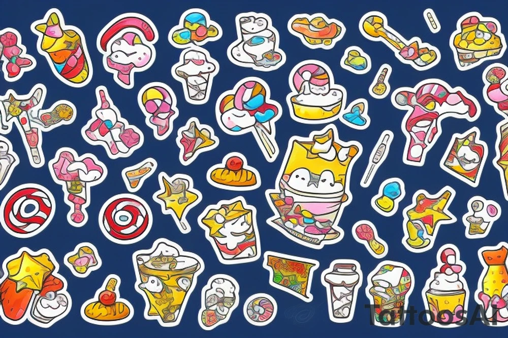 Candy tattoo idea