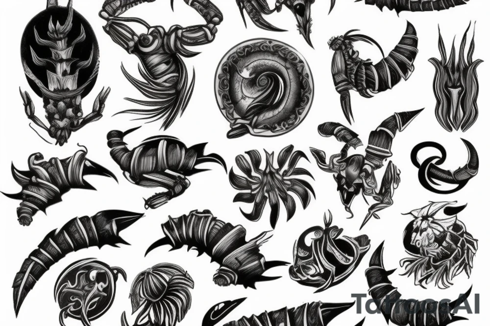 Twin Scorpions tattoo idea