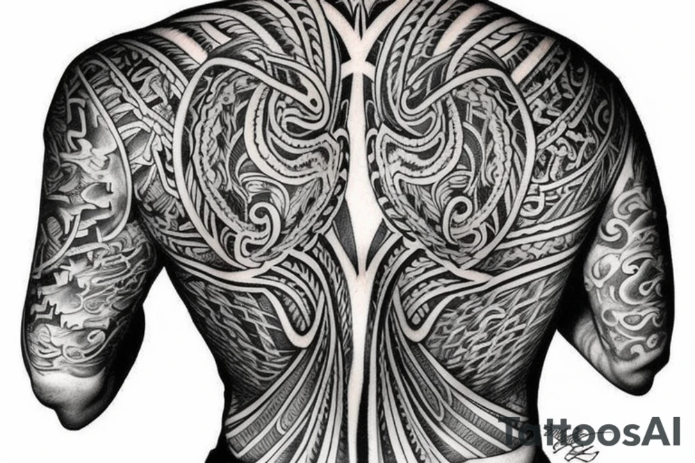 on the back tattoo idea