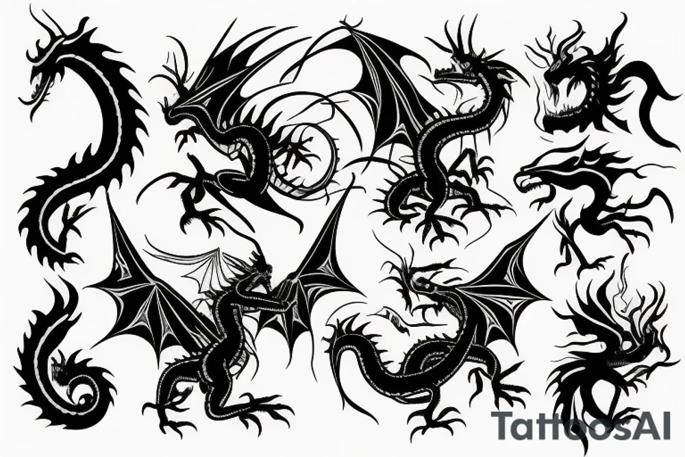 Dragon tattoo idea