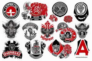 Spartak moscow football club ultras tattoo idea