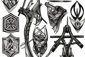 crossbow tattoo idea