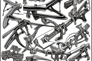 crossbow tattoo idea
