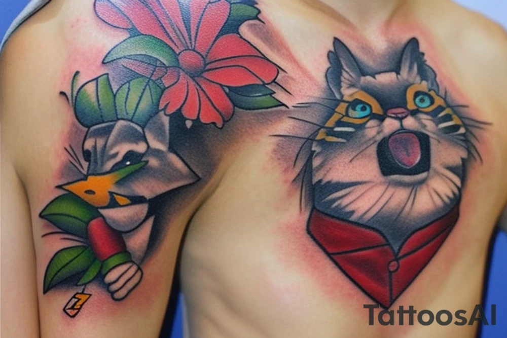 Солдат на коне держит летучую мышь и убегает от казаков tattoo idea Солдат на коне держит летучую мышь и убегает от казаков tattoo idea