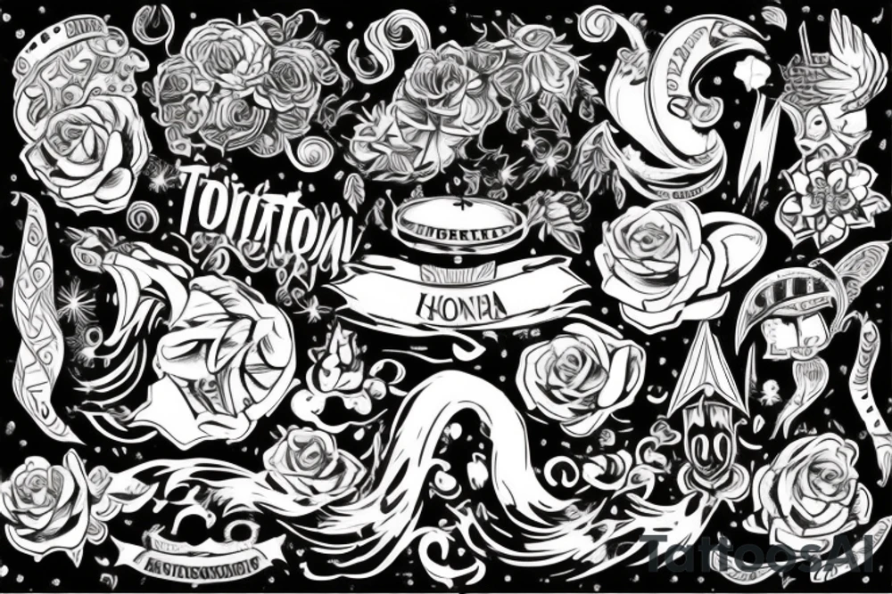 татуировка на японскую тематику предплечье tattoo idea