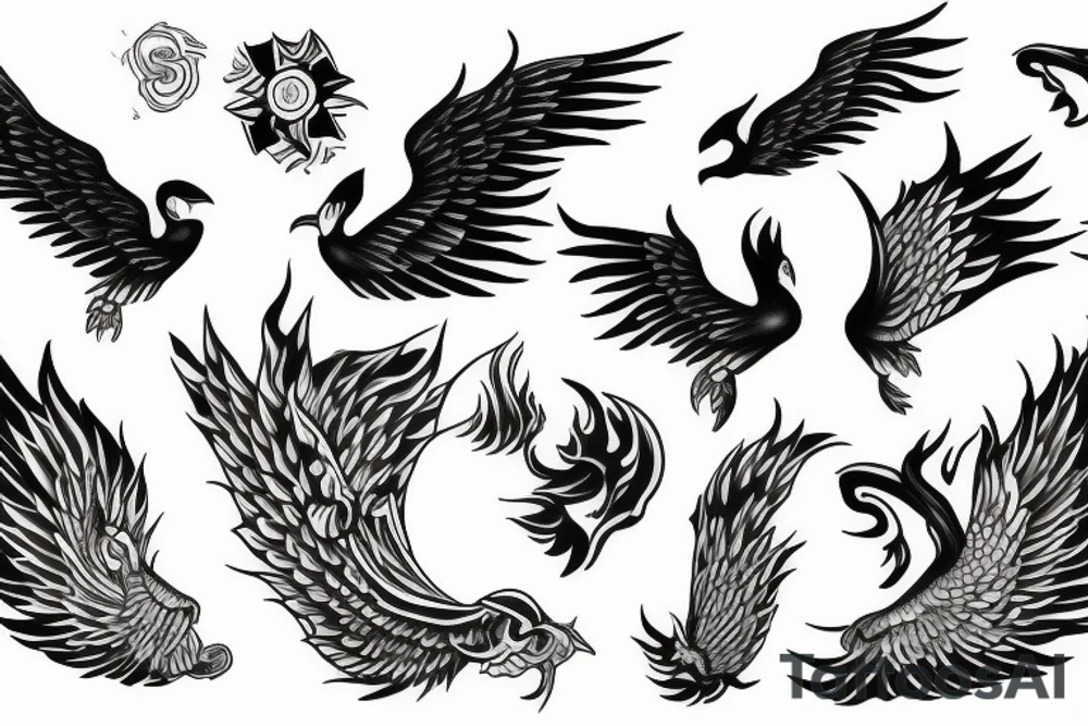 Phoenix tattoo idea