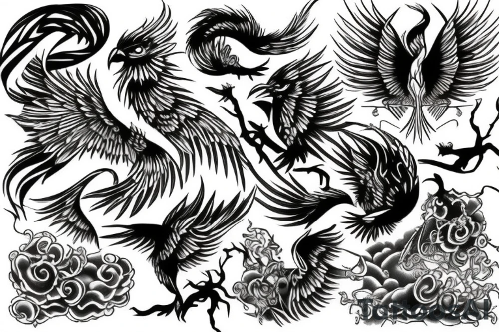 Phoenix tattoo idea