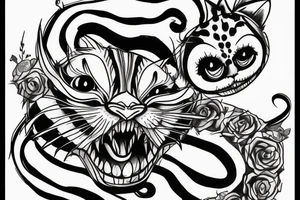 Cheshire cat from nightmares tattoo idea