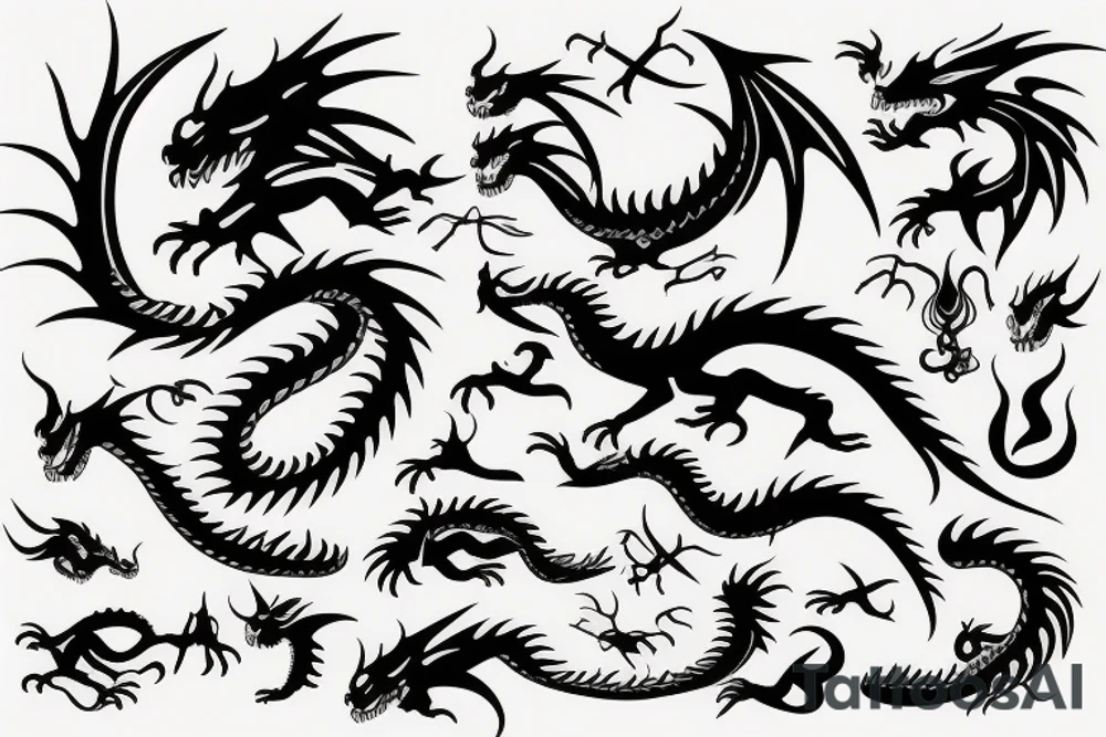 Dragon tattoo idea