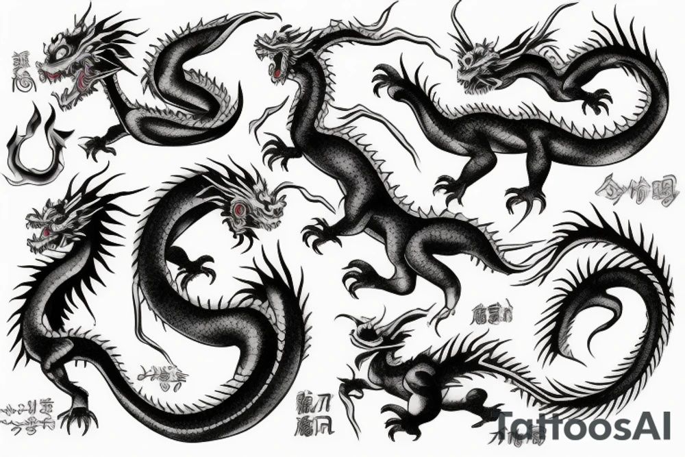 Japan dragon tattoo idea