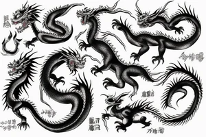 Japan dragon tattoo idea