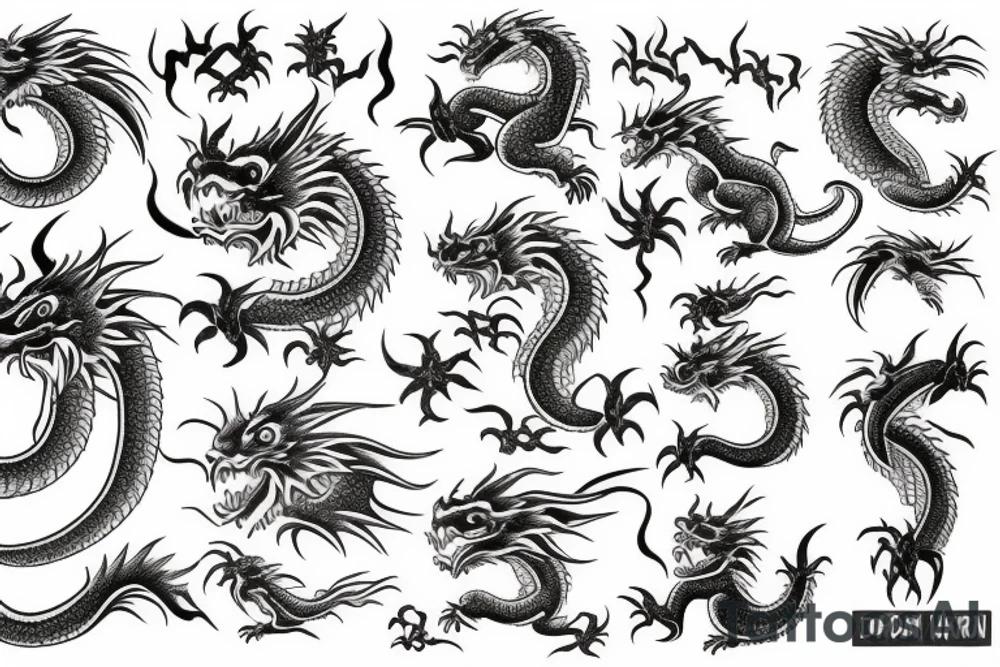 Japan dragon tattoo idea