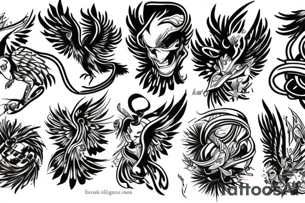 Phoenix tattoo idea