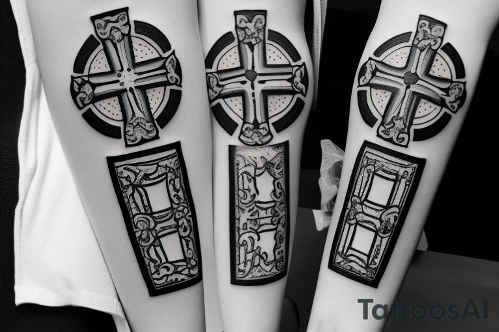 Orthodox cross tattoo idea