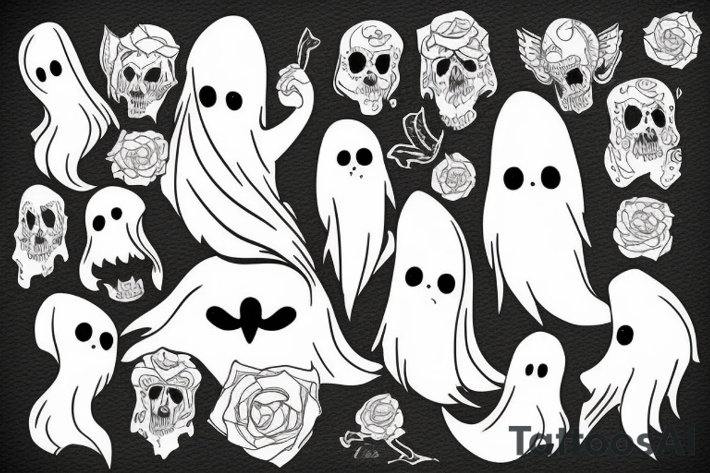 ghost tattoo idea