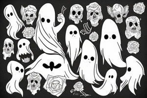 ghost tattoo idea