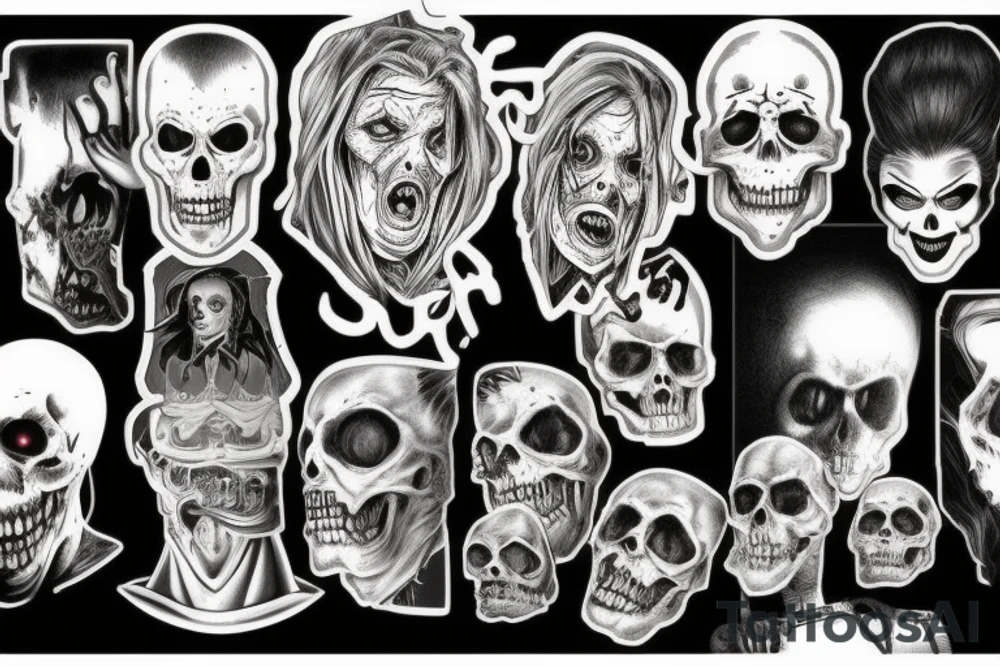 All horror characters tattoo idea