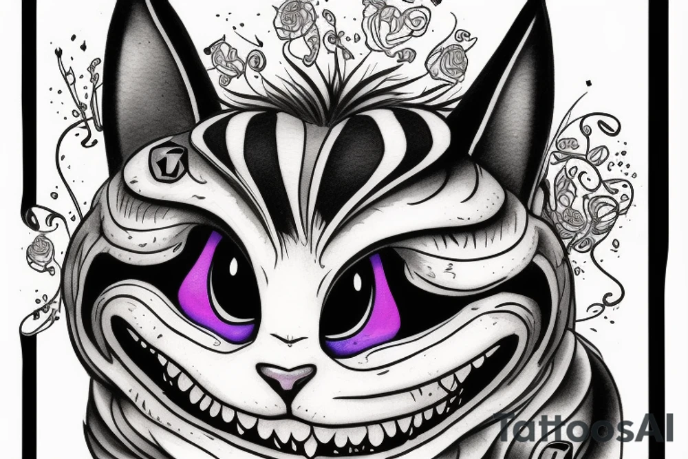 Cheshire cat from nightmares tattoo idea