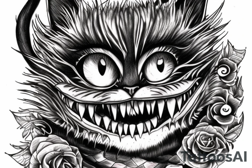 Cheshire cat from nightmares tattoo idea