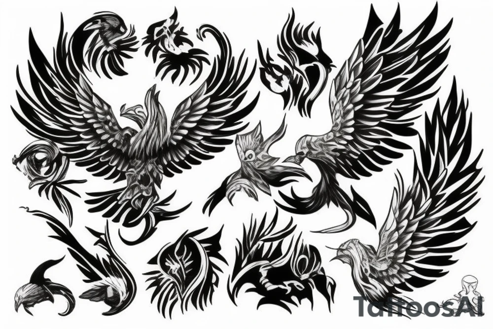 Phoenix tattoo idea