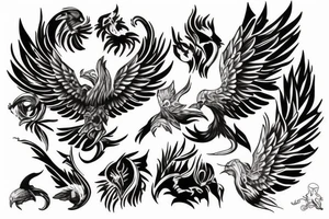 Phoenix tattoo idea